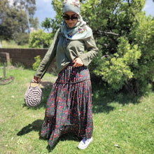 Load image into Gallery viewer, Blossom Tiered Maxi Skirt