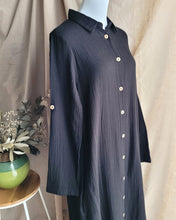 Load image into Gallery viewer, Hanna Cotton Muslin Tunic Shirt | Modest Cotton Shirt Dress