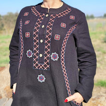 Load image into Gallery viewer, Sema Embroidered Brushed Cotton Maxi Dress