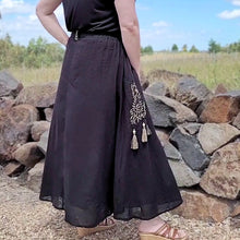 Load image into Gallery viewer, Ness Cotton Voile Midi Skirt