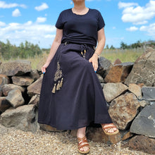 Load image into Gallery viewer, Ness Cotton Voile Midi Skirt