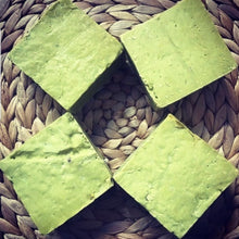 Load image into Gallery viewer, wild-pistachio-oil-hair-and-body-soap-bars-on-hyacinth-basket