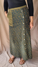 Load image into Gallery viewer, Zaina Button Front Maxi Skirt with Ditsy Floral Print