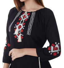 Load image into Gallery viewer, Gale Embroidered Tunic Dress