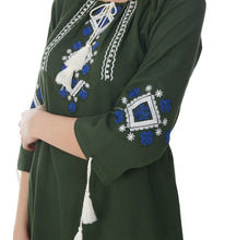 Load image into Gallery viewer, Gale Embroidered Tunic Dress