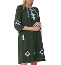 Load image into Gallery viewer, Gale Embroidered Tunic Dress