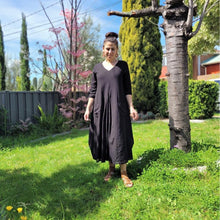 Load image into Gallery viewer, Hazel Loose Fit Asymmetric Midi Dress