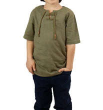 Load image into Gallery viewer, River Short Sleeve Boy's Cotton Shirt