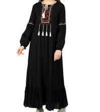 Load image into Gallery viewer, Sahara Embroidered Boho Maxi Dress