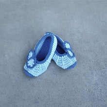 Load image into Gallery viewer, Girls' Crochet Ballerina Slippers with Bow