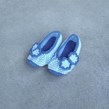 Load image into Gallery viewer, Girls' Crochet Ballerina Slippers with Bow