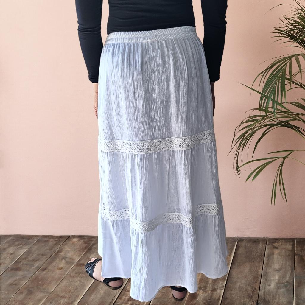 セール！完売★新品【マイラン】 Cotton Lace Tiered Skirt セール！完売☆新品【マイラン】 Cotton Lace Tiered Skirt