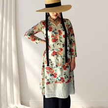 Load image into Gallery viewer, Fleur Long Sleeve Midi Tunic Dress