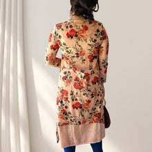 Load image into Gallery viewer, Fleur Long Sleeve Midi Tunic Dress