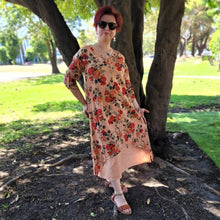 Load image into Gallery viewer, Fleur Long Sleeve Midi Tunic Dress