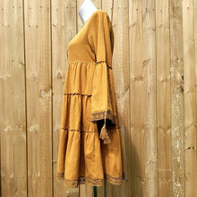 Load image into Gallery viewer, Sienna Brushed Cotton Tiered Tunic Dress