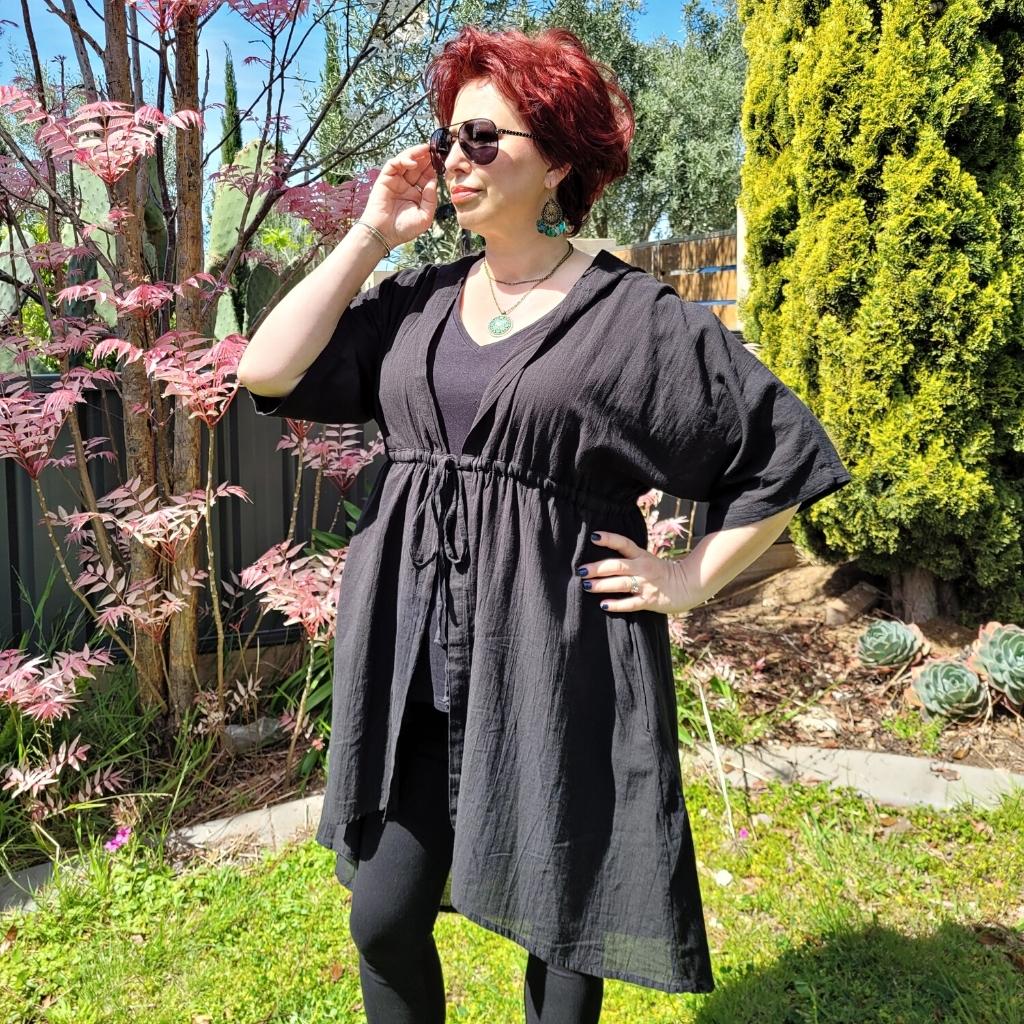 Daisy High-Low Hem Kimono Tunic